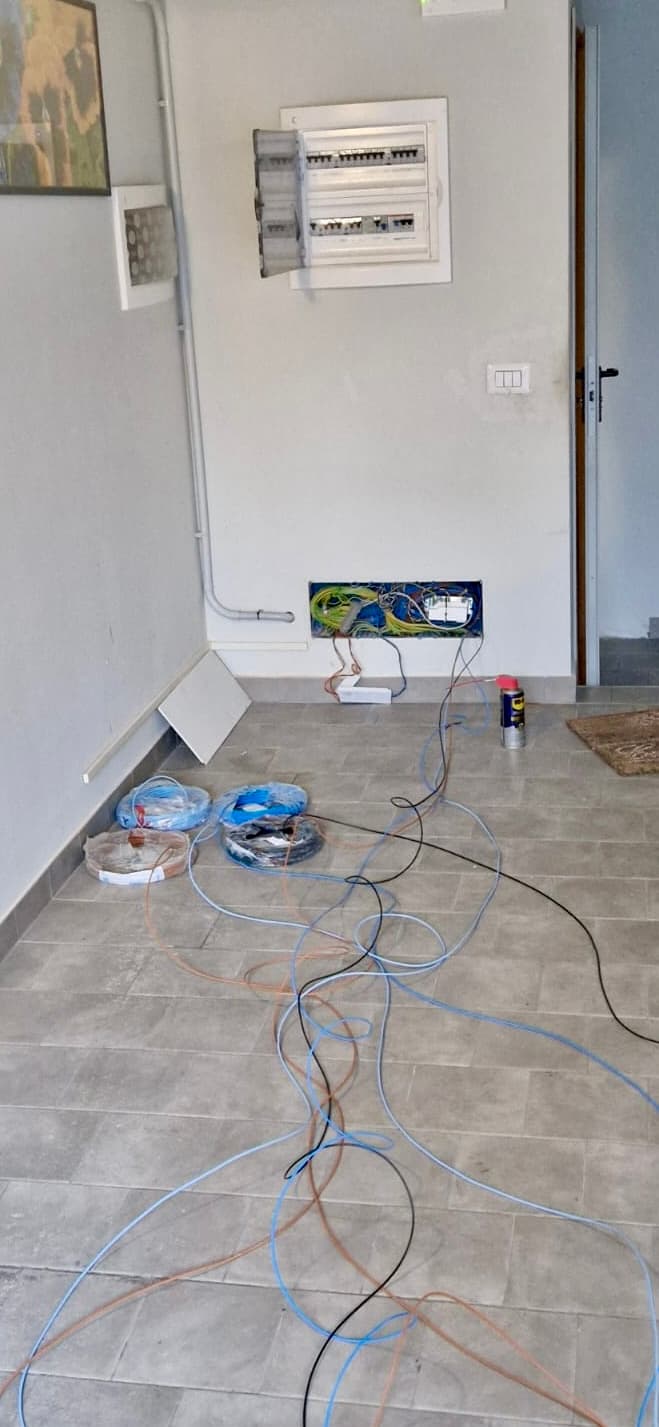 Rifacimento impianto elettrico residenziale con installazione del nuovo centralino